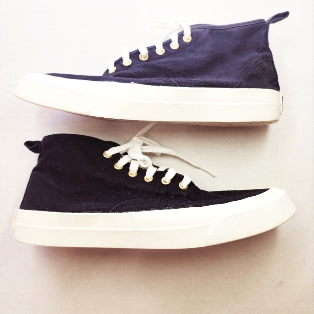 Maison Kitsune‎ Black High-Top Sneakers